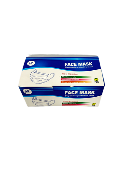 MASK, 3-PLY DISP 50/CS - 722125