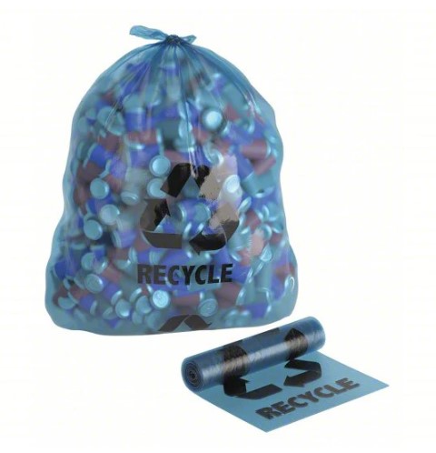 LINER, 24X33 8 MIC RECYCLE BAG, BLUE - 755120