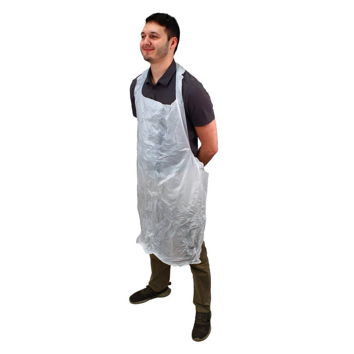 APRON, POLY DISPOSABLE 100/PK - 722846