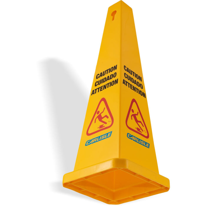 CAUTION CONE ENG/SPN 36" YELLOW - 791350